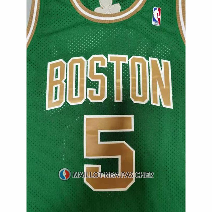 Maillot Boston Celtics Kevin Garnett NO 5 Mitchell & Ness 2007-08 Vert